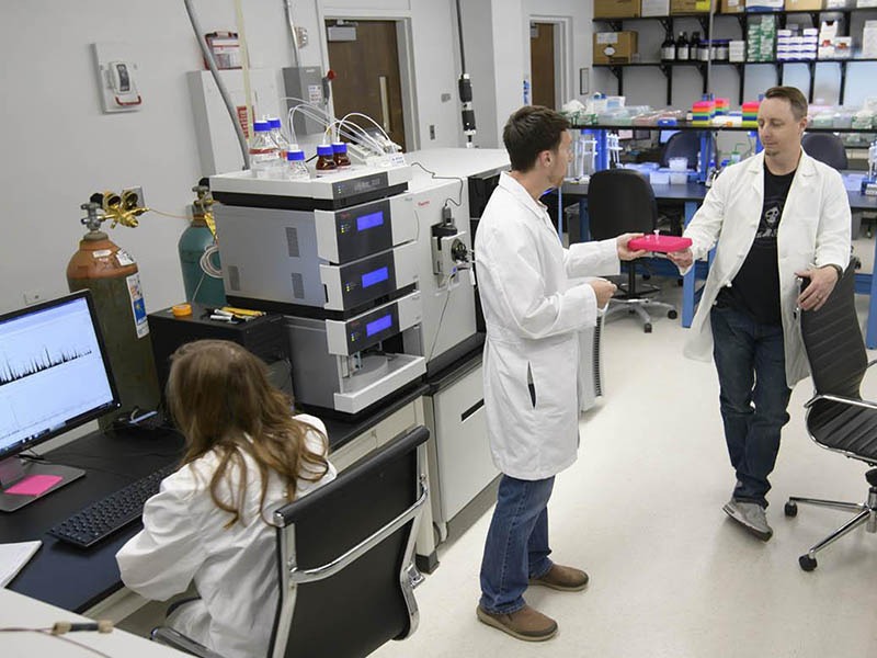 mass spectrometry machine in lab space