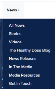 External page, News menu